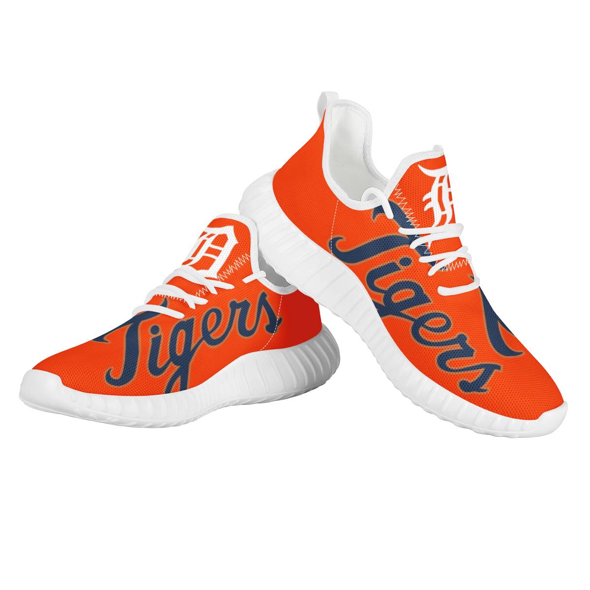 Men's Detroit Tigers Mesh Knit Sneakers/Shoes 005